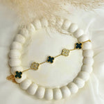 Load image into Gallery viewer, Dual Glow Clover Charm Bracelet