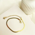 Load image into Gallery viewer, Golden Glide Herringbone Bracelet