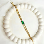 Load image into Gallery viewer, Emerald Desire Dual Chain Bracelet