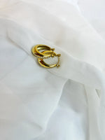 Load image into Gallery viewer, Gleamline Hoops (18k gold Plated)