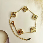 Load image into Gallery viewer, Golden Aurelia Clover Bracelet
