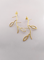 Load image into Gallery viewer, Leaflet Charm Earrings