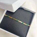 Load image into Gallery viewer, Emerald Beam Slim Bracelet