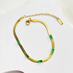 Load image into Gallery viewer, Emerald Beam Slim Bracelet