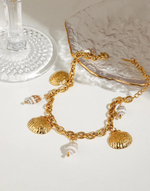 Load image into Gallery viewer, Oceana Charm Bracelet (18K gold plated)