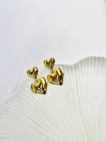 Load image into Gallery viewer, Love Duet Earrings (18k gold Plated)