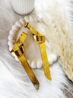Load image into Gallery viewer, Gilded Ribbon Earrings