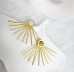 Load image into Gallery viewer, Gilded Rays Earrings
