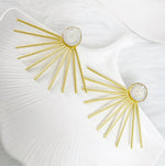 Load image into Gallery viewer, Gilded Rays Earrings