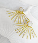 Load image into Gallery viewer, Gilded Rays Earrings