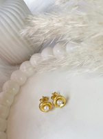 Load image into Gallery viewer, Halo Pearl Earrings