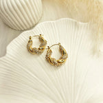 Load image into Gallery viewer, Marquis Twist Hoops