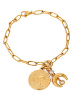 Load image into Gallery viewer, Solene Medallion Bracelet (18K gold plated)
