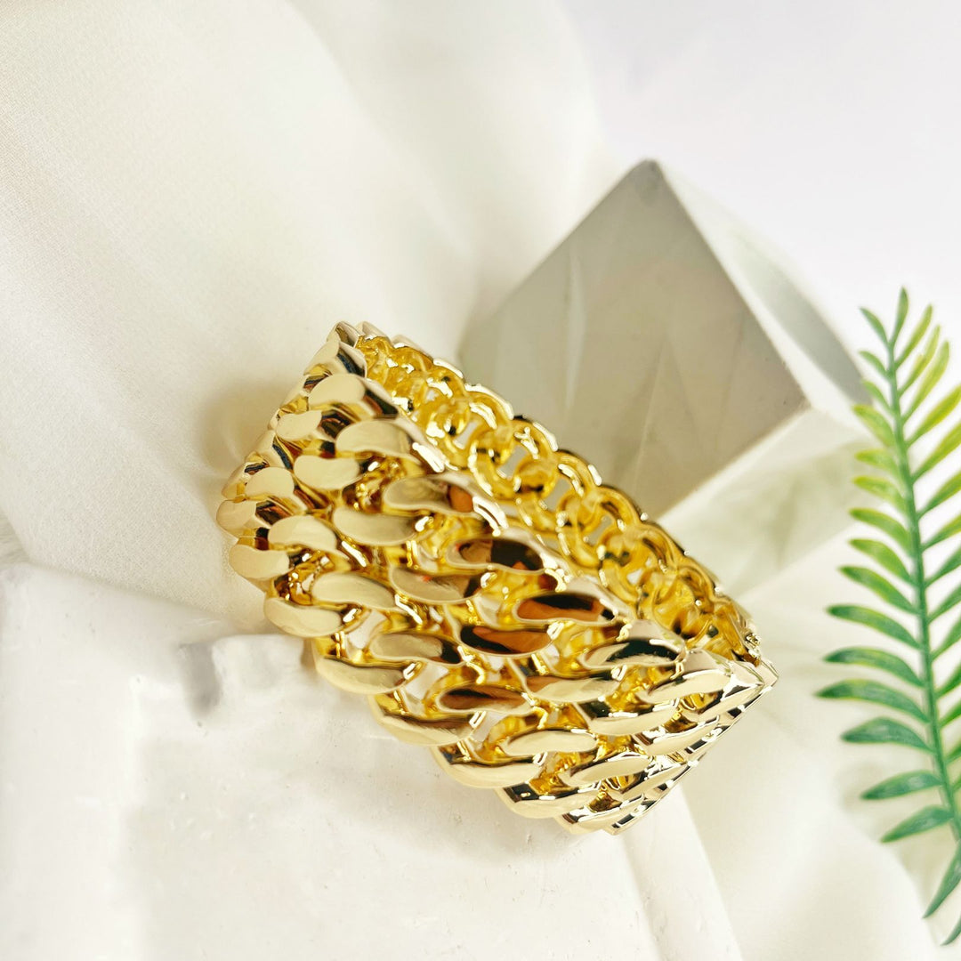Golden Titan Chain Cuff