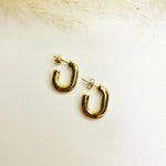 Load image into Gallery viewer, Auric Chunky U-Hoops (18K gold plated)