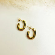 Auric Chunky U-Hoops (18K gold plated)