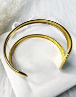 Load image into Gallery viewer, Duet Open Cuff (18K gold plated)
