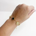 Load image into Gallery viewer, Dual Glow Clover Charm Bracelet