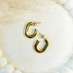 Load image into Gallery viewer, Auric Chunky U-Hoops (18K gold plated)