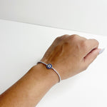 Load image into Gallery viewer, Blue Halo Tennis Bracelet