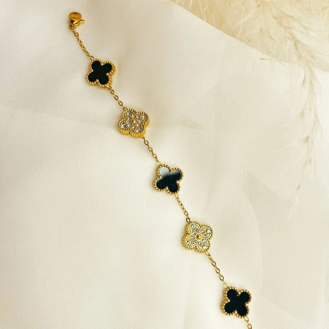Dual Glow Clover Charm Bracelet