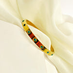 Load image into Gallery viewer, Green Prism Gold Cuff