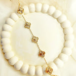 Load image into Gallery viewer, Golden Aurelia Clover Bracelet