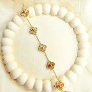 Golden Aurelia Clover Bracelet