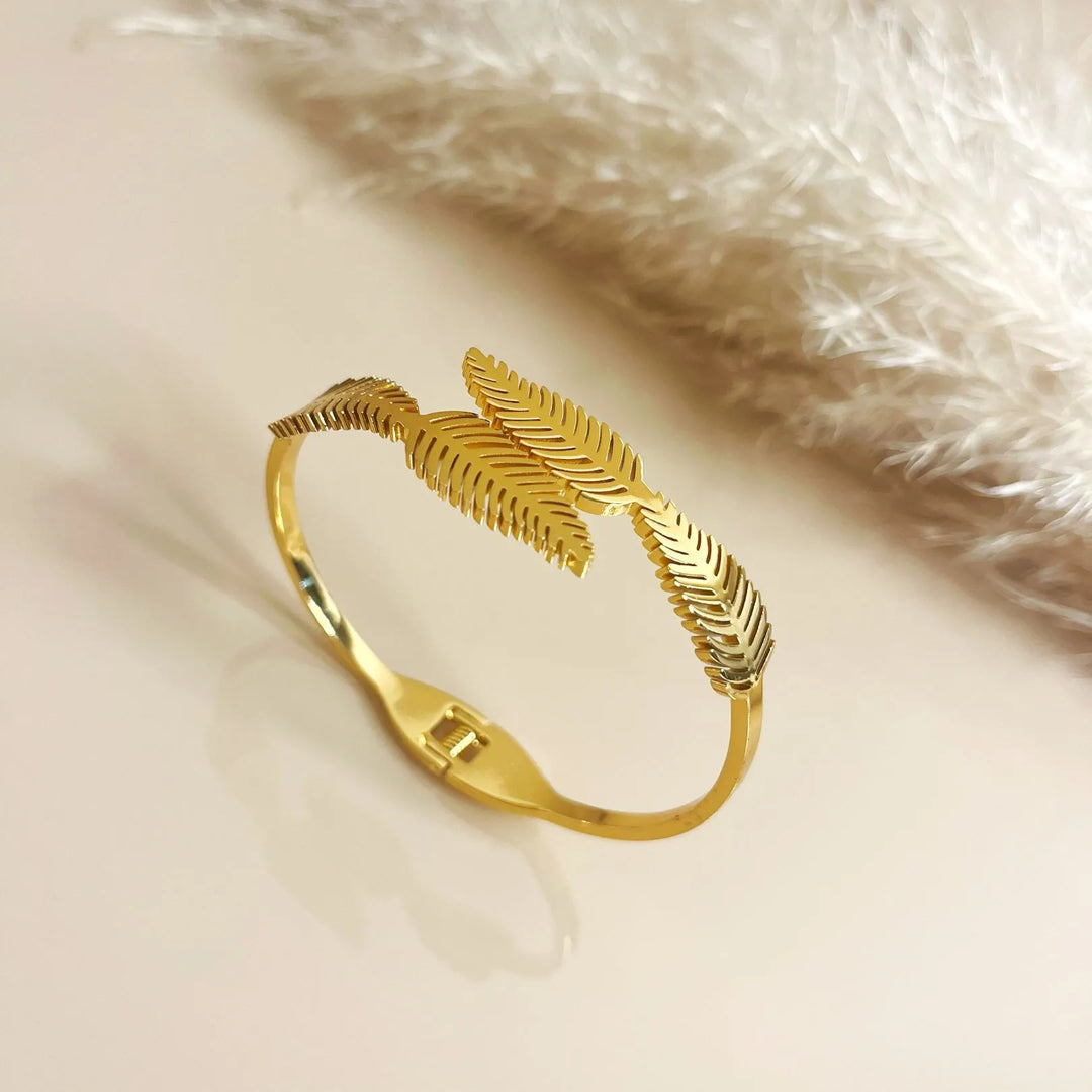 Golden Fern Grace Cuff