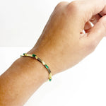 Load image into Gallery viewer, Emerald Beam Slim Bracelet