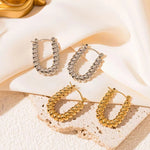 Load image into Gallery viewer, Beaded Luxe Hoops (18K gold plated)