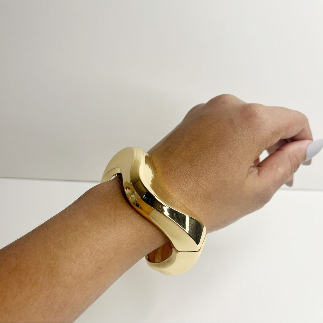 Golden Aura Statement Cuff