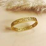 Load image into Gallery viewer, Floral Aura Bangle Bracelet