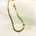 Load image into Gallery viewer, Emerald Beam Slim Bracelet
