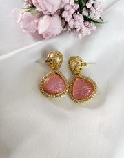 Rosette Kundan Drops