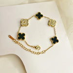 Load image into Gallery viewer, Dual Glow Clover Charm Bracelet