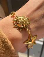 Load image into Gallery viewer, Celestial Harmony Bracelet (18K gold plated)
