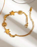 Load image into Gallery viewer, Celestial Harmony Bracelet (18K gold plated)
