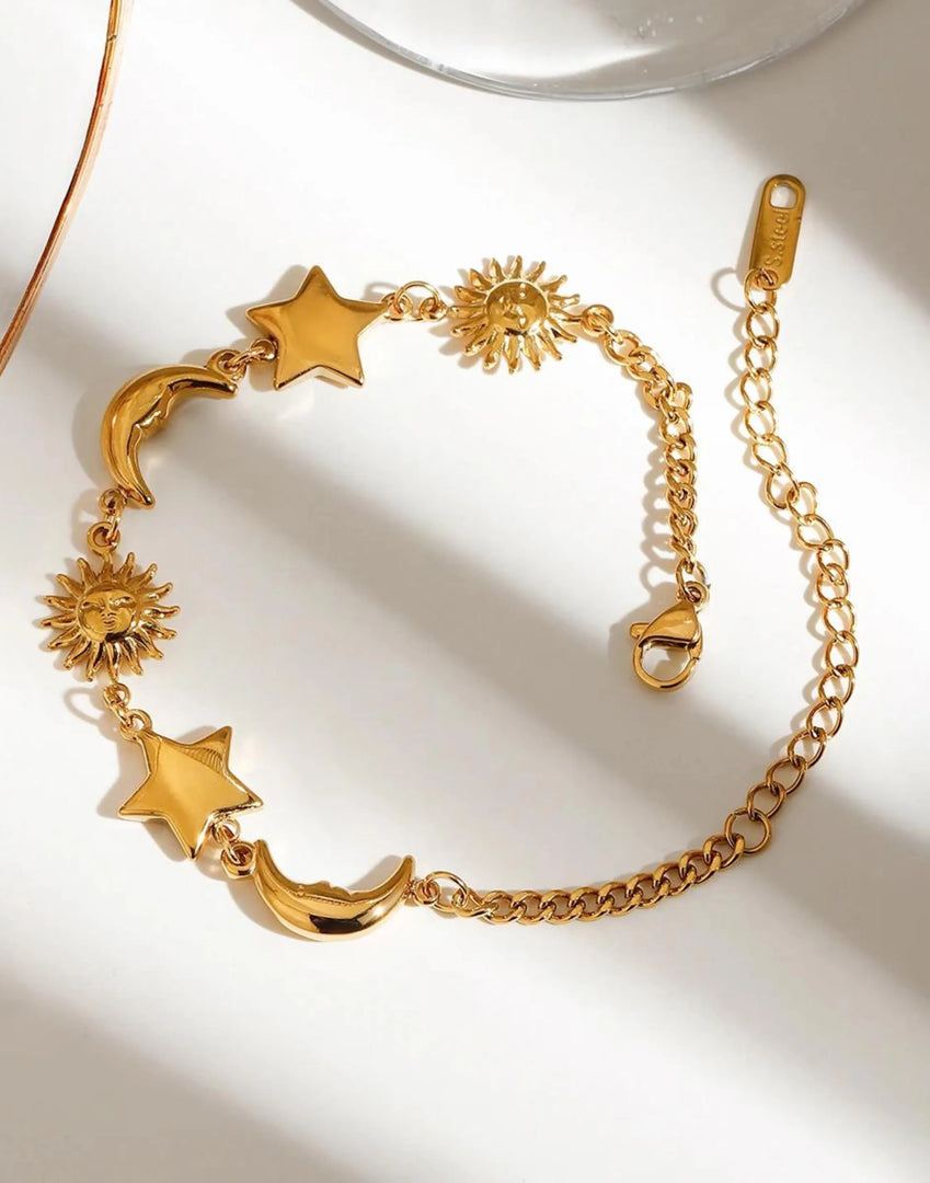 Celestial Harmony Bracelet (18K gold plated)