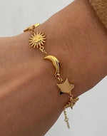 Load image into Gallery viewer, Celestial Harmony Bracelet (18K gold plated)
