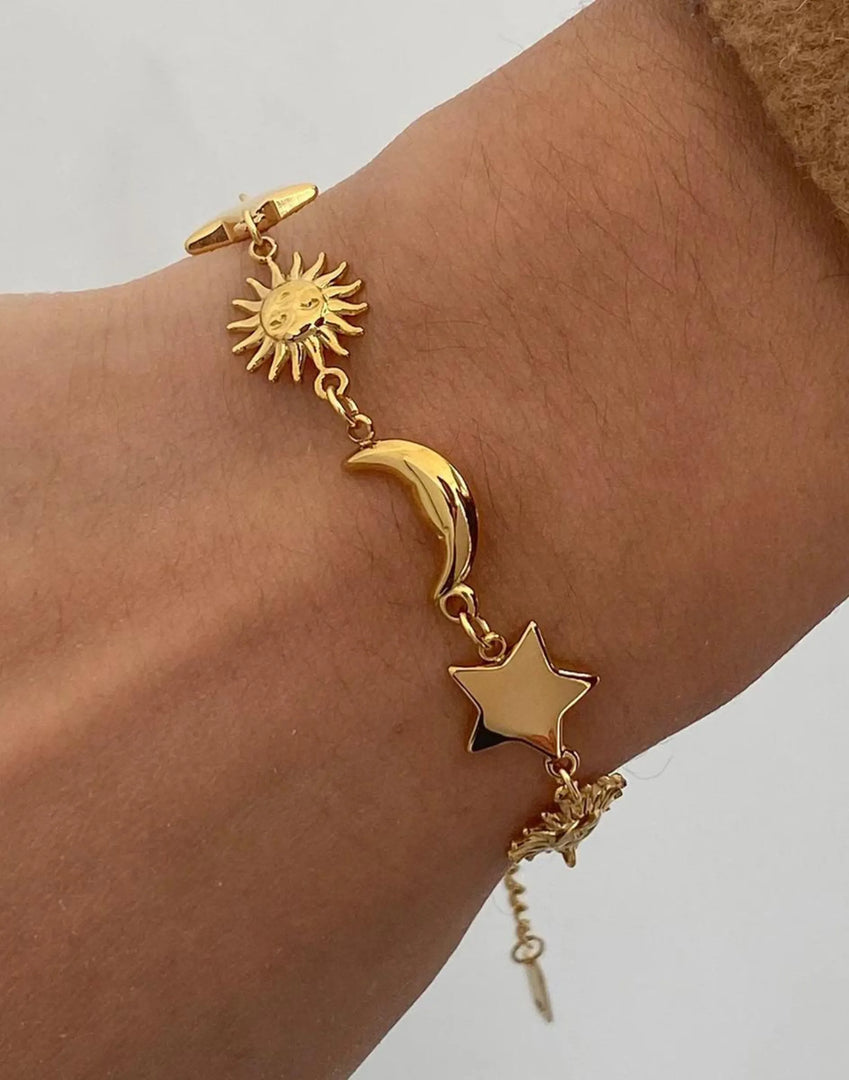 Celestial Harmony Bracelet (18K gold plated)