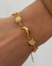 Celestial Harmony Bracelet (18K gold plated)