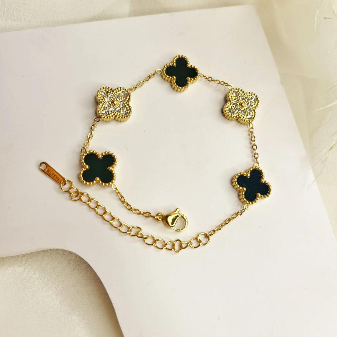 Dual Glow Clover Charm Bracelet
