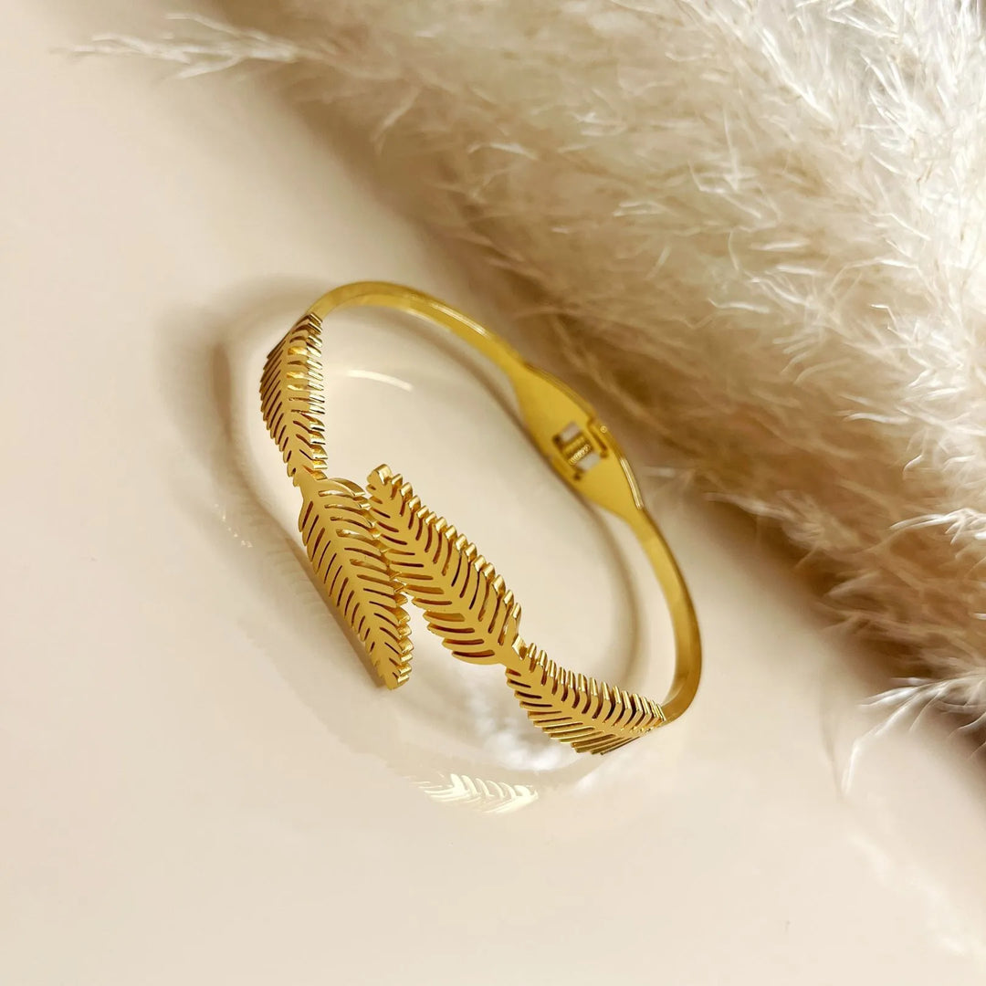 Golden Fern Grace Cuff