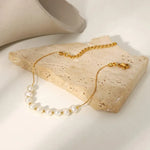 Load image into Gallery viewer, Lumina Pearl Bracelet (18K gold plated)
