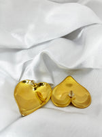 Load image into Gallery viewer, Amora Heart Studs (18k gold Plated)
