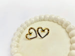 Load image into Gallery viewer, Serpent Heart Studs (18k gold Plated)
