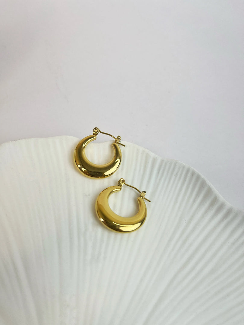 Cleo Hoops (18k gold Plated)