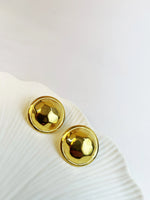 Load image into Gallery viewer, Regal Disc Studs (18k gold Plated)
