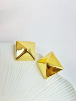 Load image into Gallery viewer, Golden Apex Studs (18k gold Plated)
